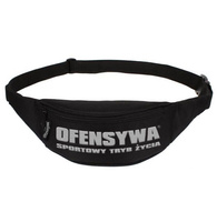 Saszetka OFENSYWA SPORTOWY TRYB ŻYCIA czarno-biała