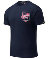 T-shirt EXTREME POCKET TROPIC granatowy