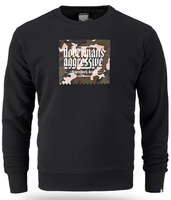 Bluza DOBERMANS CLASSIC CAMO BC395 czarna prosta