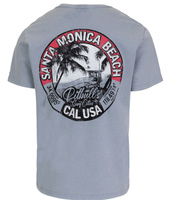 T-shirt PIT BULL Denim Washed OCEANSIDE błękitny (blue)