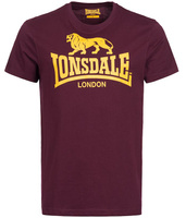 T-shirt LONSDALE LOGO bordowy