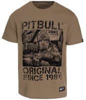 T-shirt PIT BULL DRIVE 170 ciemnobeżowy (dark sand) 