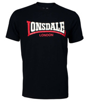 T-shirt LONSDALE TWO TONE czarny