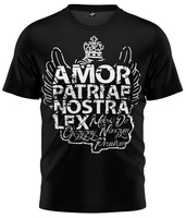 T-shirt AMOR PATRIAE NOSTRA LEX czarny