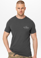 T-shirt PIT BULL USA CAL 140 spandex grafitowy