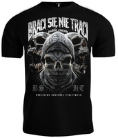 T-shirt PUBLIC ENEMY BSNT CZASZKI HOOLIGANS HARDCORE czarny