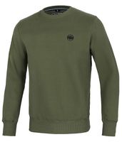 Bluza PIT BULL SMALL LOGO oliwkowa (dark olive) prosta