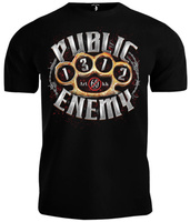 T-shirt PUBLIC ENEMY KASTET czarny