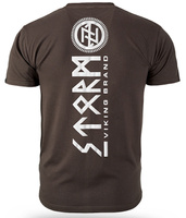 T-shirt DOBERMANS ROUGH SEA TS346 brązowy