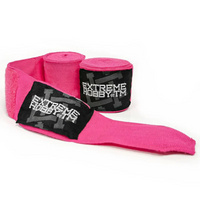 Bandaże bokserskie, owijki EXTREME HOBBY BLOCK 450 cm różowe