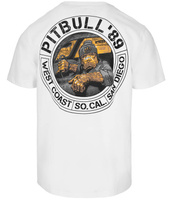 T-shirt PIT BULL DRIVING biały