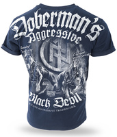 T-shirt DOBERMANS BLACK DEVIL II TS198 granatowy