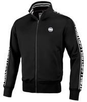 Bluza PIT BULL OLDSCHOOL TAPE LOGO TERRY czarna stójka