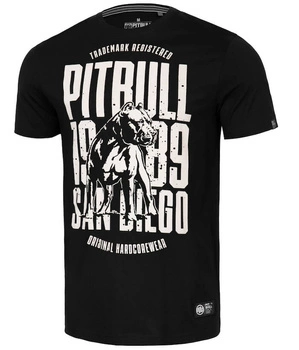 T-shirt PIT BULL  SAN DIEGO DOG czarny