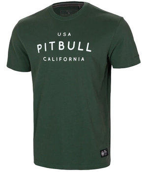 T-shirt PIT BULL Garment Washed USA CAL green