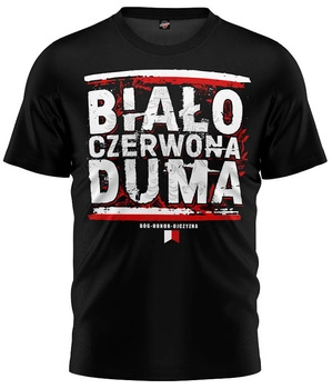T-shirt BIAŁO-CZERWONA DUMA czarny