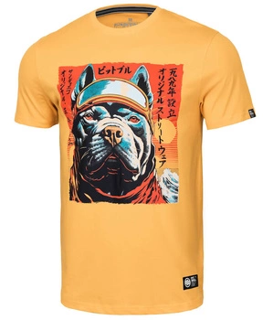 T-shirt PIT BULL FUJI pale yellow