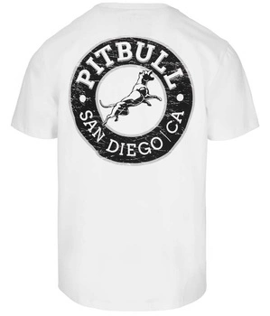 T-shirt PIT BULL SAN DIEGO CA BLACK biały