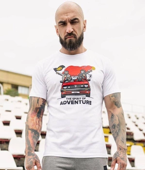 T-shirt PGWEAR ADVENTURE biały