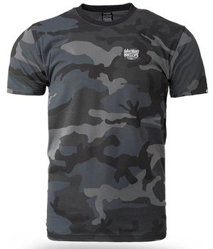 T-shirt DOBERMANS BASIC LOGO TS357 moro szara