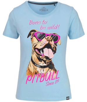 T-shirt damski PIT BULL SUNGLASSES DOG WMN błękitny (light blue)