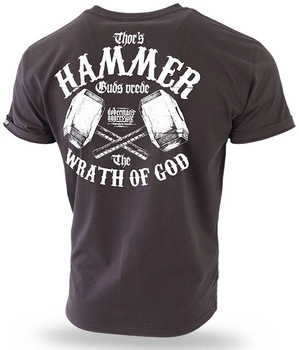 T-shirt DOBERMANS THOR HAMMER TS298 brązowy