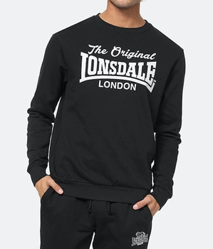 Bluza LONSDALE BURGHEAD czarna prosta