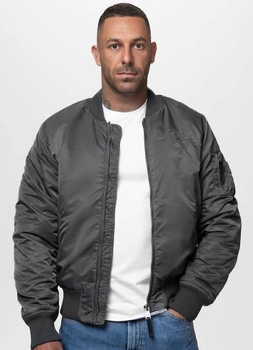 Kurtka PIT BULL HACKET WASHED BOMBER grafitowa
