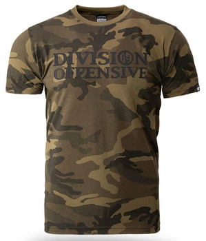 T-shirt DOBERMANS DIVISION OFFENSIVE TS342 moro brązowe