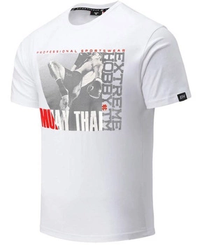 T-shirt EXTREME HOBBY MUAY THAI PRO biały