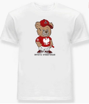 T-shirt INVICTA POLSKA biały