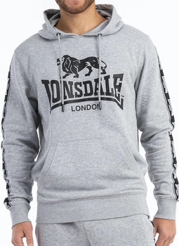 Bluza LONSDALE SCOUSBURGH szara kaptur