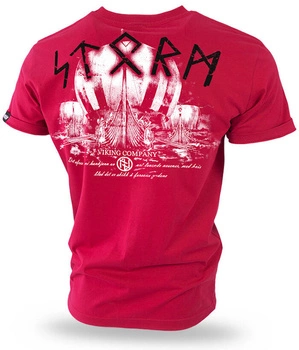 T-shirt DOBERMANS INVASION II TS147 czerwona