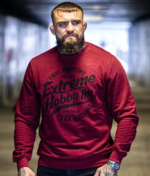 Bluza EXTREME HOBBY WHEEL prosta bordowa