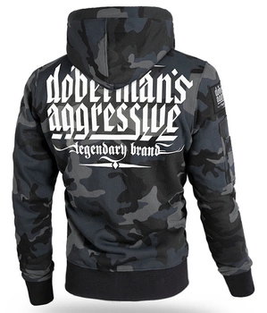 Bluza DOBERMANS CLASSIC LOGO BZK322 rozpinana moro