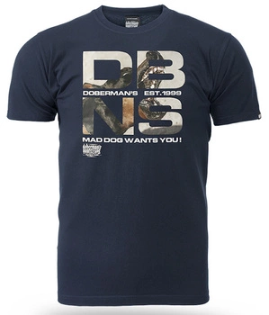 T-shirt DOBERMANS DBNS TS354 granatowy