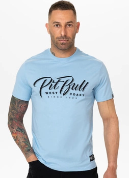 T-shirt PIT BULL EL JEFFE błękitny (light blue)