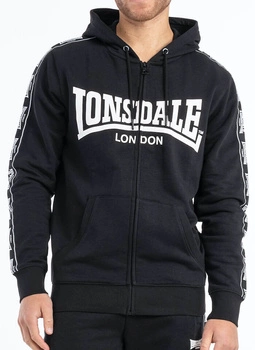 Bluza LONSDALE BIGTON czarna rozpinana