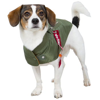 Kurtka dla psa ALPHA INDUSTRIES DOG MA-1 oliwkowa (sage green) 163901 01