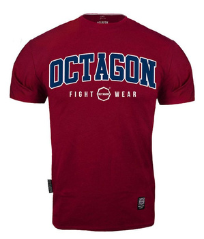 T-shirt OCTAGON FW bordowy