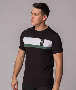 T-shirt PGWEAR JASON biało-zielono-czarny