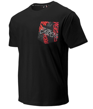 T-shirt EXTREME HOBBY POCKET TAG czarny