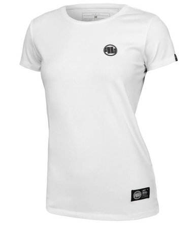 T-shirt damski PIT BULL SLIM FIT LYCRA SMALL LOGO WMN biały